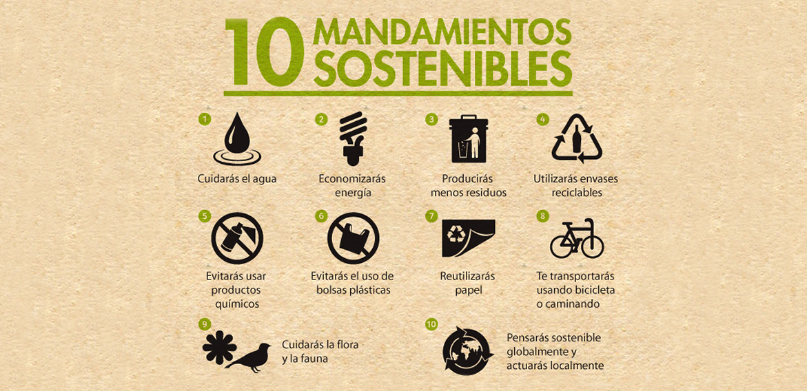 10 Mandamientos de sostenibilidad - Vuelo Secreto